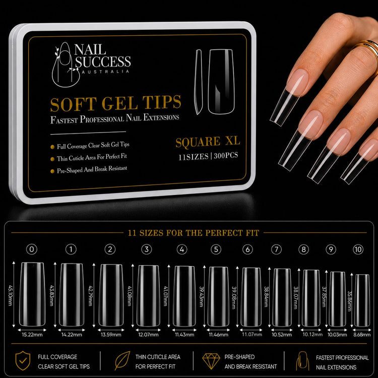 Soft Gel Nail Tips | Full Cover Gel Extensions