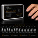 300 clear short almond soft gel nail tips in 11 sizes for full-cover professional nail extensions.