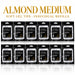 Nail Success Australia Almond Medium soft gel tips individual refills, all 12 sizes, 0 to 11, 50 clear tips per pouch
