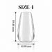 Nail Success Australia Coffin Short soft gel tip, size 4, clear, 19.48 mm long x 10.98 mm wide