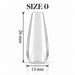 Nail Success Australia Coffin Medium soft gel tip, size 0, clear, 26 mm long x 13 mm wide