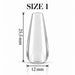 Nail Success Australia Coffin Medium soft gel tip, size 1, clear, 25.5 mm long x 12 mm wide