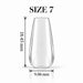 Nail Success Australia Coffin Short soft gel tip, size 7, clear, 18.45 mm long x 9.06 mm wide