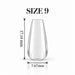 Nail Success Australia Coffin Short soft gel tip, size 9, clear, 17.14 mm long x 7.67 mm wide