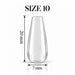 Nail Success Australia Coffin Medium soft gel tip, size 10, clear, 20 mm long x 7 mm wide