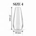 Nail Success Australia Coffin Medium soft gel tip, size 4, clear, 23 mm long x 10 mm wide