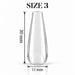 Nail Success Australia Coffin Long soft gel tip, size 3, clear, 30 mm long x 11 mm wide