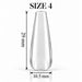 Nail Success Australia Coffin Long soft gel tip, size 4, clear, 29 mm long x 10.5 mm wide