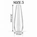 Nail Success Australia Coffin Long soft gel tip, size 5, clear, 28.5 mm long x 10 mm wide