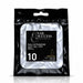 Nail Success Australia Coffin Long soft gel tips refill pouch, size 10, 50 clear tips per bag