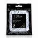 Nail Success Australia Coffin Long soft gel tips refill pouch, size 2, 50 clear tips per bag