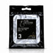 Nail Success Australia Coffin Long soft gel tips refill pouch, size 3, 50 clear tips per bag