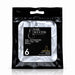 Nail Success Australia Coffin Short soft gel tips refill pouch, size 6, 50 clear tips per bag