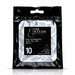 Nail Success Australia Oval Short soft gel tips refill pouch, size 10, 50 clear tips per bag