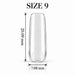 Nail Success Australia Square Medium soft gel tip, size 9, clear, 20.09 mm long x 7.08 mm wide