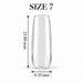 Nail Success Australia Square Medium soft gel tip, size 7, clear, 21.80 mm long x 8.35 mm wide