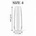 Nail Success Australia Square Long soft gel tip, size 4, clear, 41.07 mm long x 11.7 mm wide
