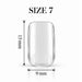 Nail Success Australia Square Short soft gel tip, size 7, clear, 15 mm long x 9 mm wide