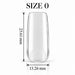 Nail Success Australia Square Medium soft gel tip, size 0, clear, 25.61 mm long x 13.26 mm wide