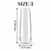 Nail Success Australia Square Long soft gel tip, size 3, clear, 41.08 mm long x 12.07 mm wide