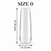 Nail Success Australia Square Long soft gel tip, size 0, clear, 45.10 mm long x 15.22 mm wide