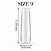 Nail Success Australia Square Long soft gel tip, size 9, clear, 37.85 mm long x 10.03 mm wide