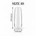 Nail Success Australia Square Medium soft gel tip, size 10, clear, 19.56 mm long x 6.66 mm wide