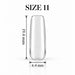 Nail Success Australia Square Medium soft gel tip, size 11, clear, 19.4 mm long x 6.4 mm wide