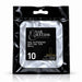 Nail Success Australia Square Long soft gel tips refill pouch, size 10, 50 clear tips per bag