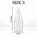 Nail Success Australia Stiletto Medium soft gel tip, size 5, clear, 25.5 mm long x 8 mm wide