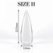 Nail Success Australia Stiletto Medium soft gel tip, size 11, clear, 22.5 mm long x 5.8 mm wide