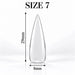 Nail Success Australia Stiletto Long soft gel tip, size 7, clear, 29 mm long x 8 mm wide