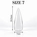 Nail Success Australia Stiletto Medium soft gel tip, size 7, clear, 24.5 mm long x 7 mm wide