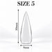 Nail Success Australia Stiletto Long soft gel tip, size 5, clear, 30 mm long x 9 mm wide