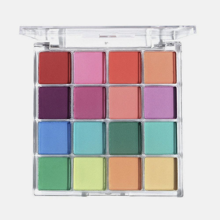 Nail Success Australia 16 colour solid gradient nail art powder palette in assorted pastel and bright shades