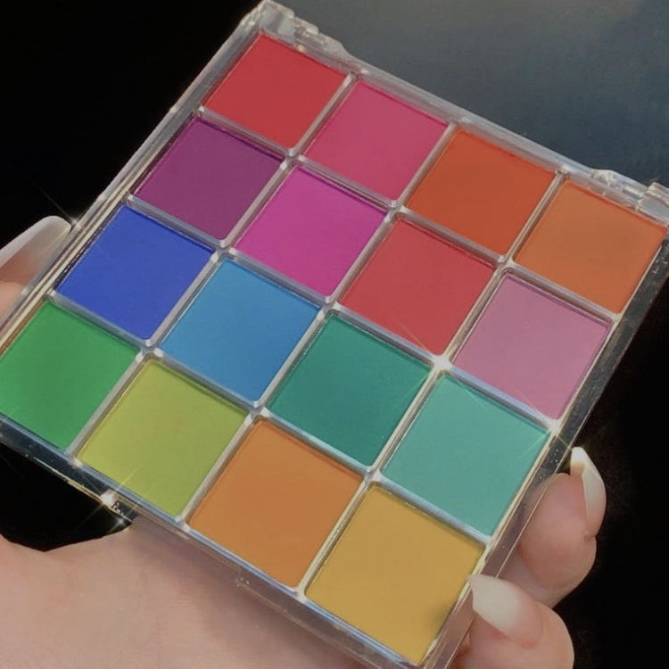 Nail Success Australia 16 colour solid gradient nail art powder set in bright rainbow shades