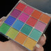 Nail Success Australia 16 colour solid gradient nail art powder set in bright rainbow shades