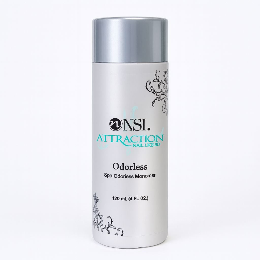 NSI Attraction Odorless Nail Liquid—spa odorless acrylic monomer, 120 mL (4 fl oz) bottle