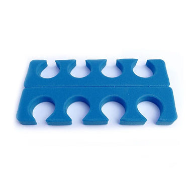 Blue sponge toe separators — 1 pair pedicure spacers for nail polish application