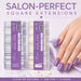 Square Nail Tips Clear and Natural 240pcs boxes by Nail Success Australia with finished square nail set
