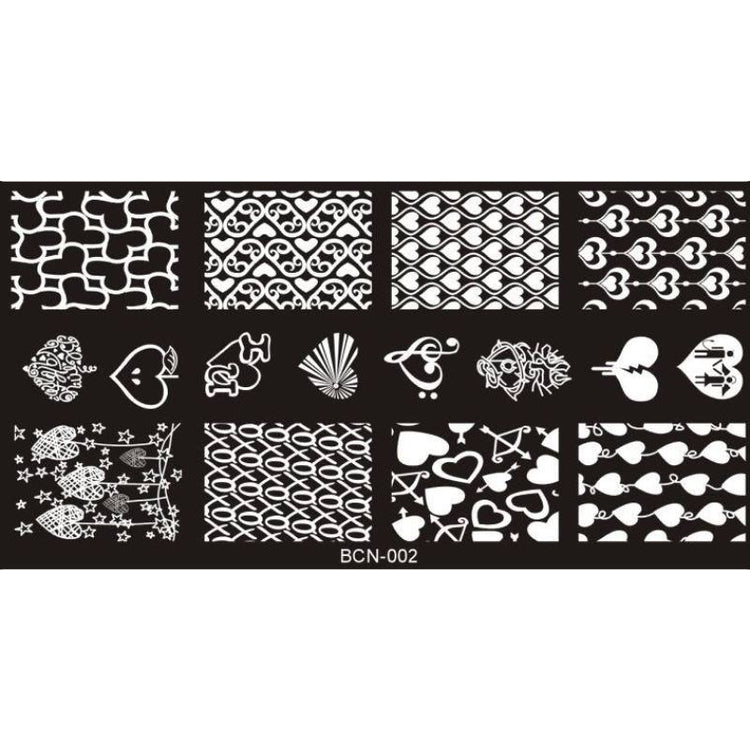 Stamping Plates Nail Art DesignsBCN002