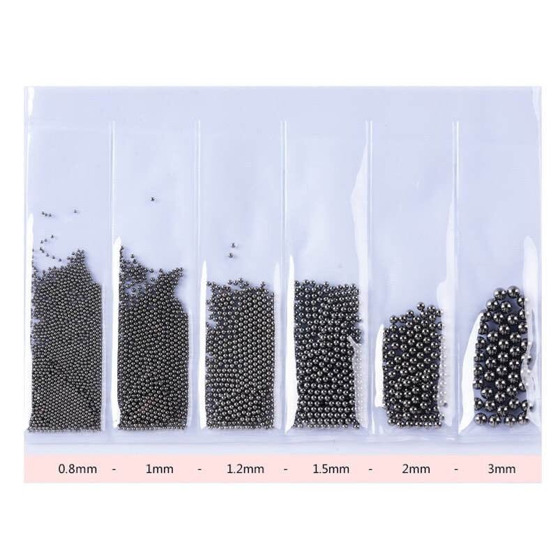 Steel Caviar Beads Bag(6 sizes)Black