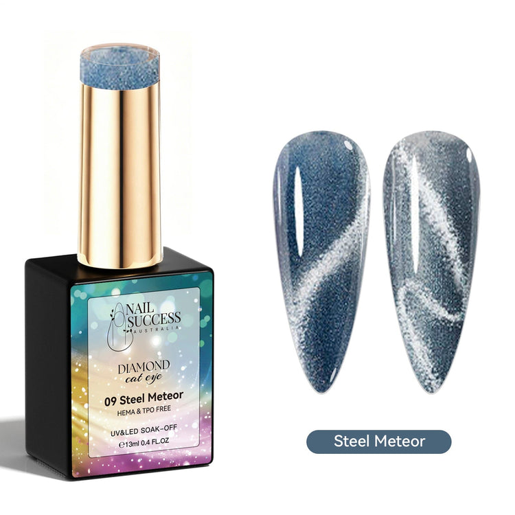 Steel meteor gel polish cat eye gel polish NSI Australia
