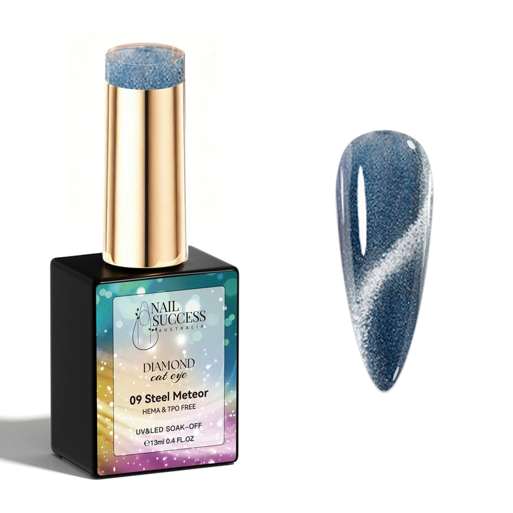Steel meteor gel polish cat eye gel polish NSI Australia