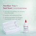 Steriliser tray with Sani Soak concentrated 60ml – sanitises nail tools and files with self-draining basket