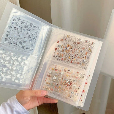 Nail Success Australia 40 pocket nail sticker storage case holding assorted nail art decals