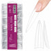 Stiletto Nail Tips Clear 240pcs box by Nail Success Australia with clear stiletto tips on white background