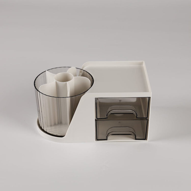 Storage Box with Rotating Storage and Draws