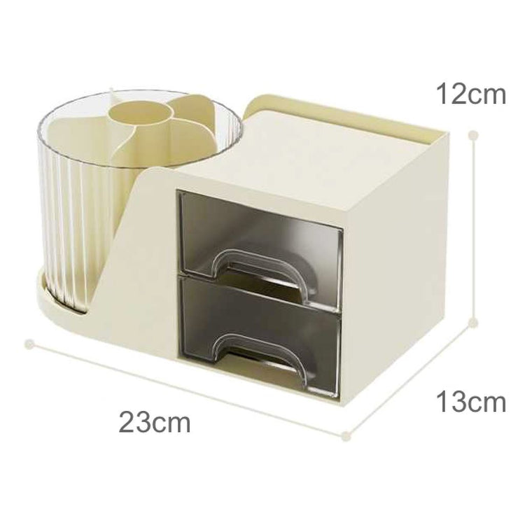 Storage Box with Rotating Storage and Draws