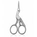 Silver stork nail scissors with detailed handle design for precise manicure trimming, NSI Australia